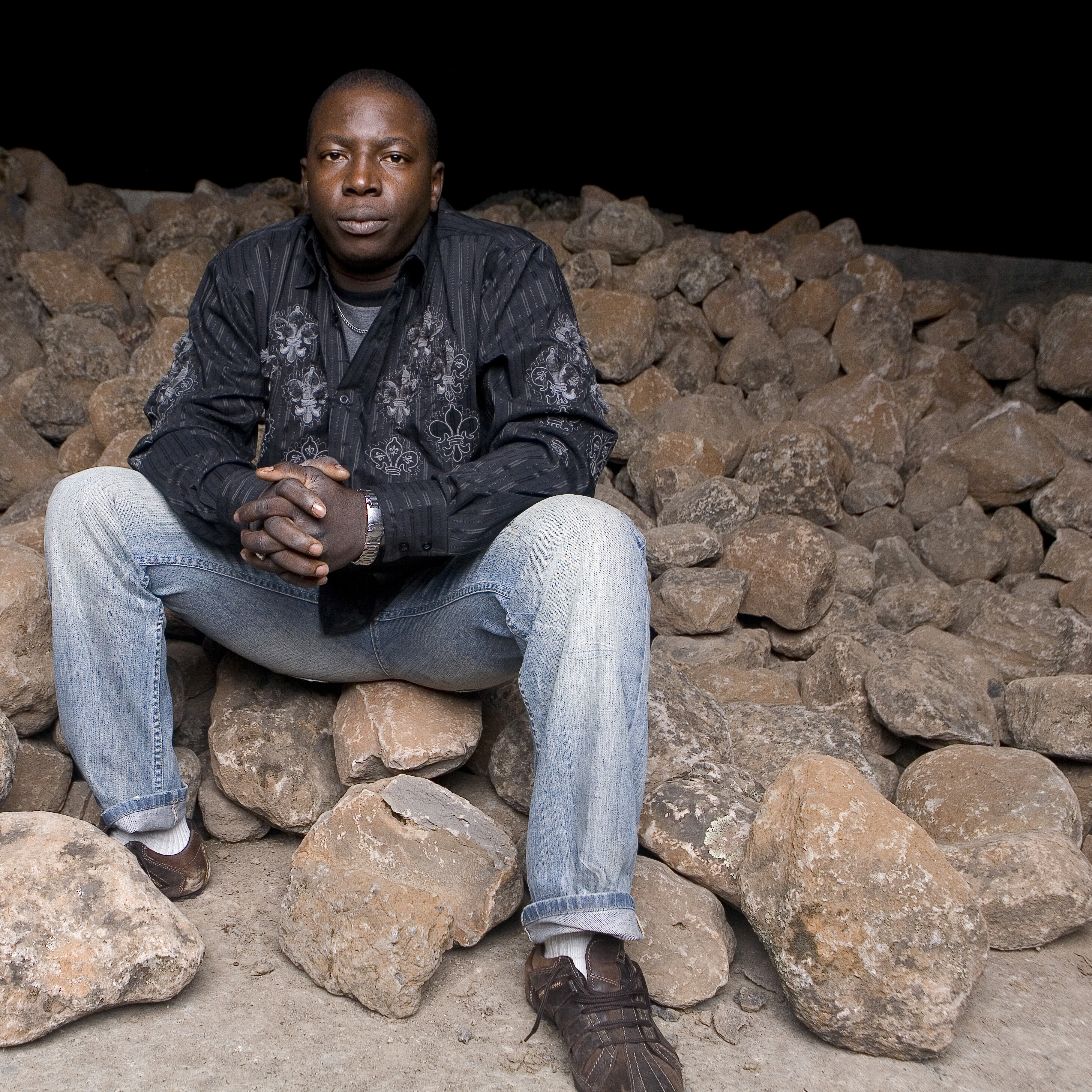 Vieux Farka Toure, at home in Mali, 2009